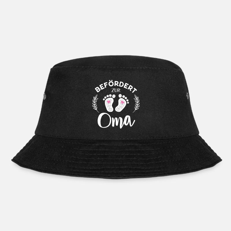 Befördert zur Oma Bald Großmutter Stolze Oma - Bucket Hat - Schwarz