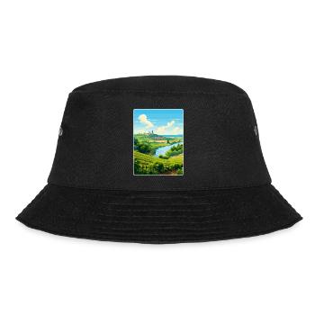 Loire Valley France Vintage Travel Poster Souvenir - Bucket Hat - black - Front - Lela (165cm)
