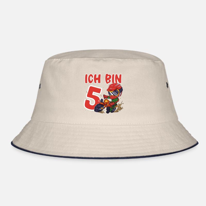 Ich Bin 5 Motocross Bucket Hat