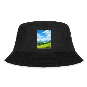 Sauerland Germany Travel Poster Souvenir Paint WPA - Bucket Hat - black - Front - Lela (165cm)