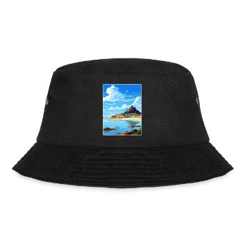 Marazion Cornwall England Reiseposter Souvenir - Bucket Hat - Schwarz - Vorne - Lela (165cm)