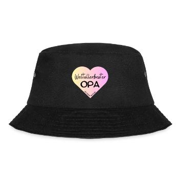 WeltallerbesterOpa- wir haben dich lieb! - Bucket Hat - Schwarz - Vorne - Lela (165cm)