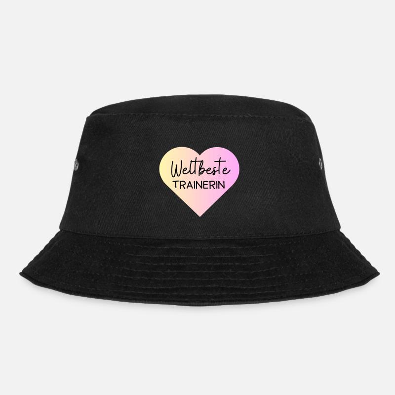 Weltbeste Trainerin! Personalisierbar - Bucket Hat - Schwarz