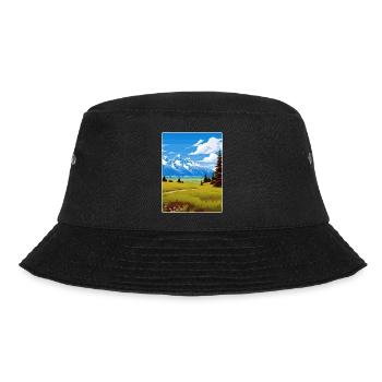 Affiche de voyage souvenir du parc national de Grand Teton - Bob - noir - Devant - Lela (165cm)
