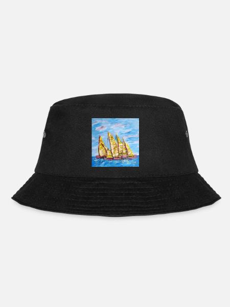 Fjordboot Segelregatte - Bucket Hat - Schwarz