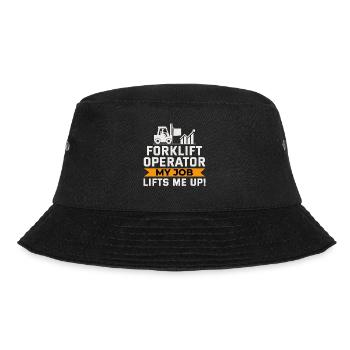 Forklift Operator Heavy Equipment Driver Funny - Bucket Hat - black - Front - Lela (165cm)