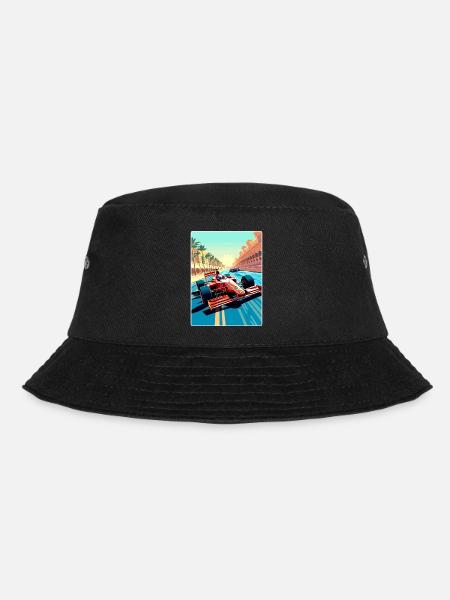 Abu Dhabi Circuit Motorsport Race Uae Travel Card - Bucket Hat - Schwarz