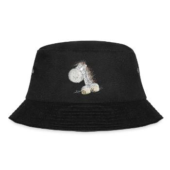 Droll Horse I Horse Motif for Riders - Bucket Hat - black - Front - Lela (165cm)