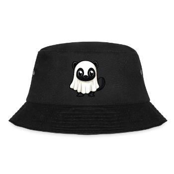 Stinktier Halloween Lustig Geist - Bucket Hat - Schwarz - Vorne - Lela (165cm)