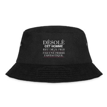 sorry this man is already taken - Bucket Hat - black - Front - Lela (165cm)