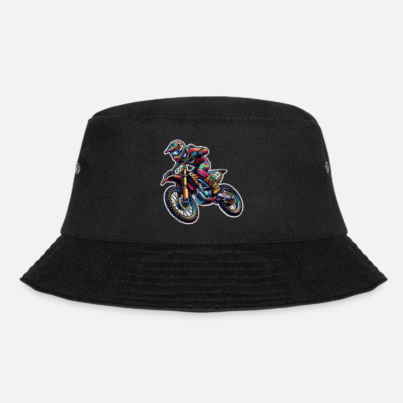 Motocross - Bucket Hat - black
