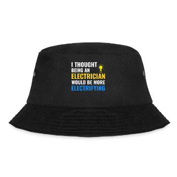 Electrician Humor Electrical Technician Engineer - Bucket Hat - black - Front - Lela (165cm)