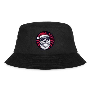 West Highland Terrier Hund Weihnachten Cool - Bucket Hat - Schwarz - Vorne - Lela (165cm)