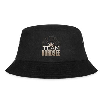 Team Nordsee - Bucket Hat - Schwarz - Vorne - Lela (165cm)