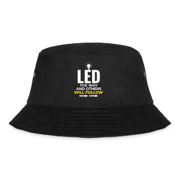 Electrician: LED the Way, Inspire Others - Bucket Hat - black - Front - Lela (165cm)