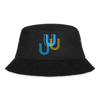 U Buchstabe - Bucket Hat - Schwarz - Vorne - Lela (165cm)