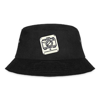 Keine Kamera erlaubt Icon-Design - Bucket Hat - Schwarz - Vorne - Lela (165cm)