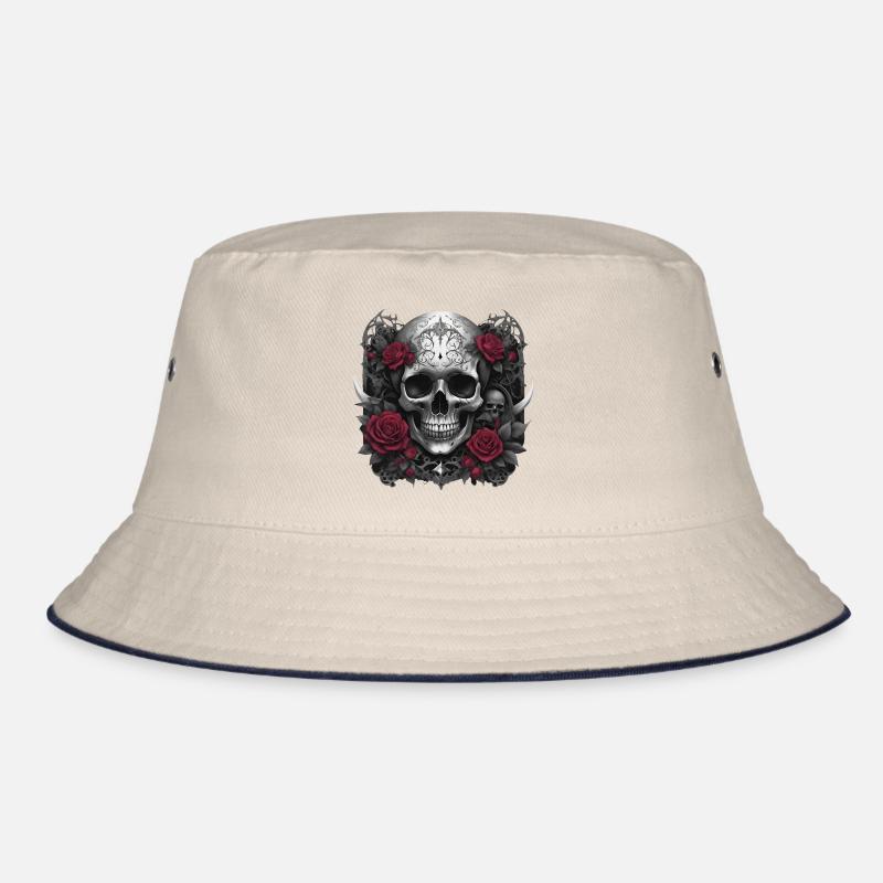 Gothic Totenkopf Bucket Hat