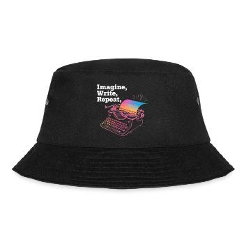 Imagine, Write, Repeat - Bucket Hat - black - Front - Lela (165cm)