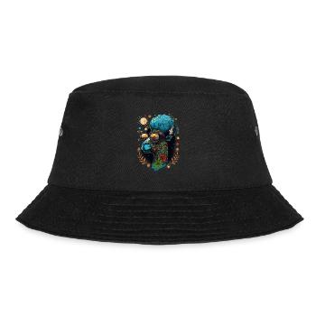 Lama Psychédélique : Une Tête De Weed Cool Avec Des Couleurs Vibrantes Ou - Bob - noir - Devant - Lela (165cm)
