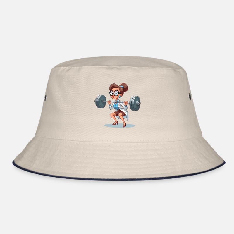 Intelligenz Training witzig Gym Frau Geschenk Bucket Hat