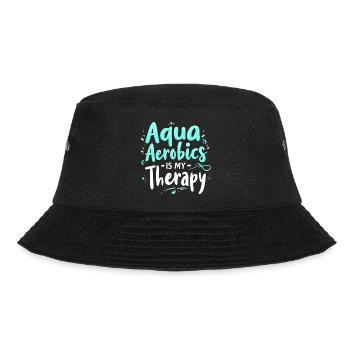 Aqua Aerobics Is My Therapy - Bucket Hat - black - Front - Lela (165cm)