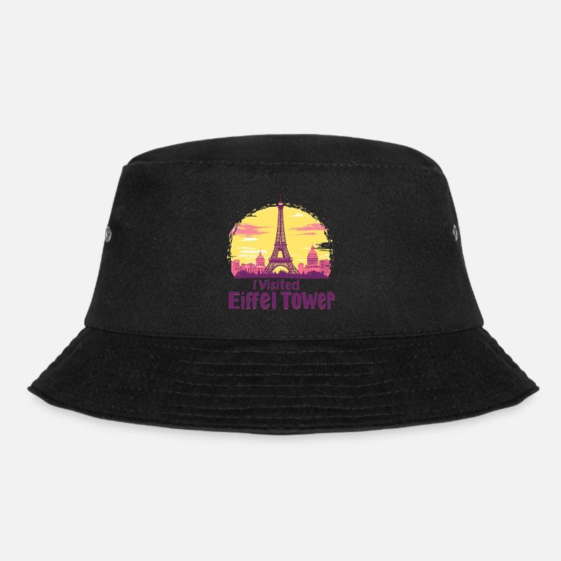 Eiffel Tower in Paris - Bucket Hat - black