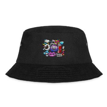 Sprayer Bunt Neon - Bucket Hat - Schwarz - Vorne - Lela (165cm)
