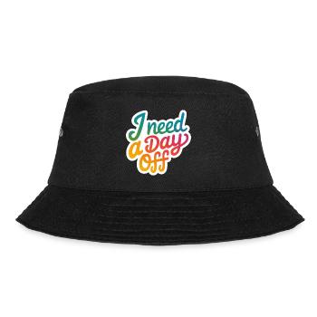 I Need A Day Off 13 - Bucket Hat - Schwarz - Vorne - Lela (165cm)