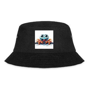 The Percussive Crab - Bucket Hat - black - Front - Lela (165cm)