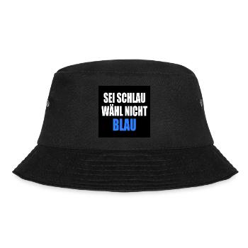 Be smart, don't vote blue - FCK AfD - Bucket Hat - black - Front - Lela (165cm)