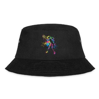 Colorful tennis tennis player - Bucket Hat - black - Front - Lela (165cm)