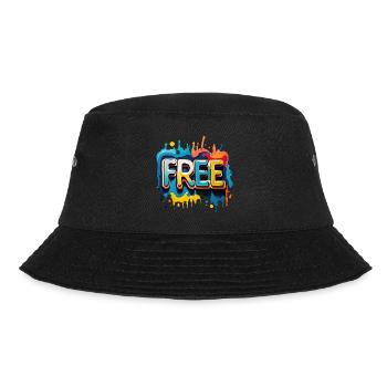 Freei, Free, Freedom - Bucket Hat - black - Front - Lela (165cm)