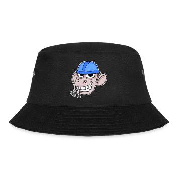 Monkey Construction Site Construction Worker - Bucket Hat - black - Front - Lela (165cm)