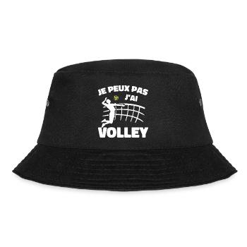 Ich kann nicht Volleyball spielen - Bucket Hat - Schwarz - Vorne - Lela (165cm)