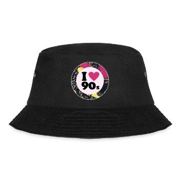 I ♥ 90s – Design rétro nostalgique - Bob - noir - Devant - Lela (165cm)