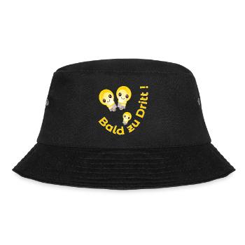 SCHWANGERSCHAFT BABY - BALD ZU DRITT - GLÜHBIRNEN - Bucket Hat - Schwarz - Vorne - Lela (165cm)