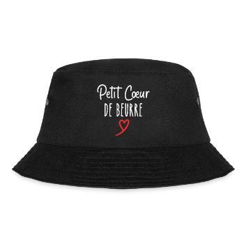 kleines Herz aus Butter - Bucket Hat - Schwarz - Vorne - Lela (165cm)