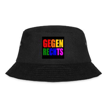 Gegen rechts - Bucket Hat - Schwarz - Vorne - Lela (165cm)