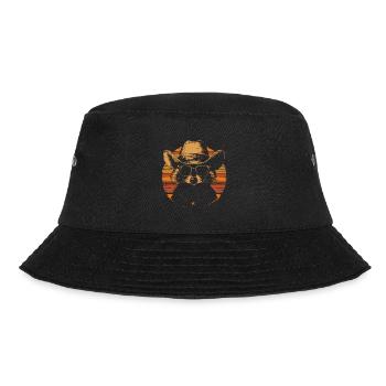 raton laveur avec lunettes de soleil et chapeau de cowboy - Bob - noir - Devant - Lela (165cm)