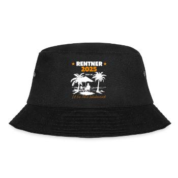 Rente Ruhestand Rentner Geschenk - Bucket Hat - Schwarz - Vorne - Lela (165cm)