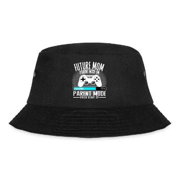 Future Mom – Parent Mode On - Bucket Hat - Schwarz - Vorne - Lela (165cm)