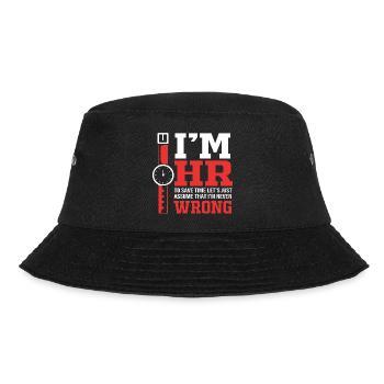 HR Manager - Bucket Hat - Schwarz - Vorne - Lela (165cm)