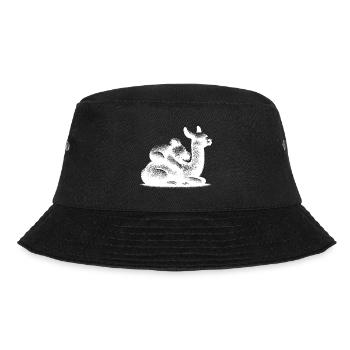 Cute llama with a sleeping koala - Bucket Hat - black - Front - Lela (165cm)