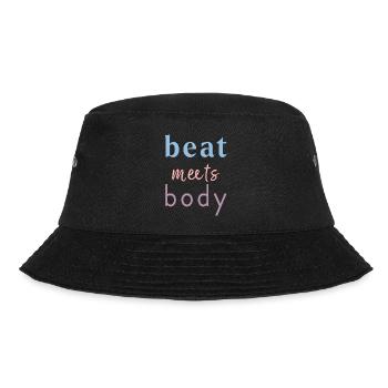 Beat Meets Body – Dance Saying Design - Bucket Hat - black - Front - Lela (165cm)