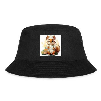 The Culinary Squirrel - Bucket Hat - black - Front - Lela (165cm)