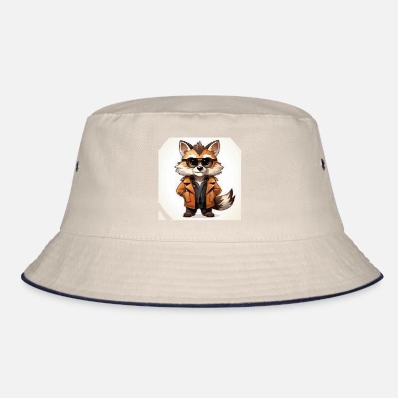 Der modische Waschbär-Designer Bucket Hat