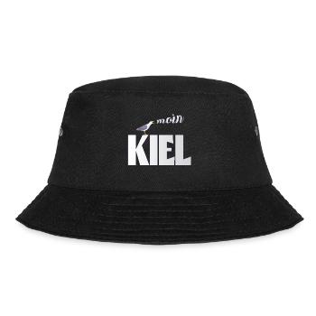 Kiel Möwe & Moin Design - Bucket Hat - Schwarz - Vorne - Lela (165cm)