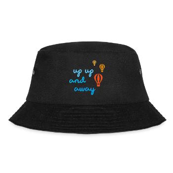 Ballonfahrt up away Himmel Reise Reisefieber - Bucket Hat - Schwarz - Vorne - Lela (165cm)