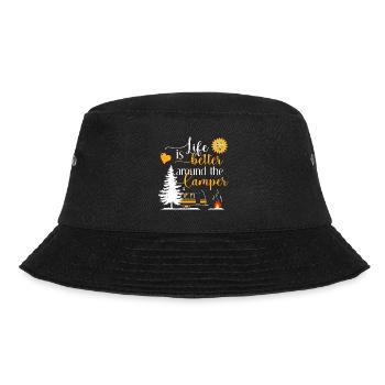 Life is better around the camper - Bucket Hat - black - Front - Lela (165cm)